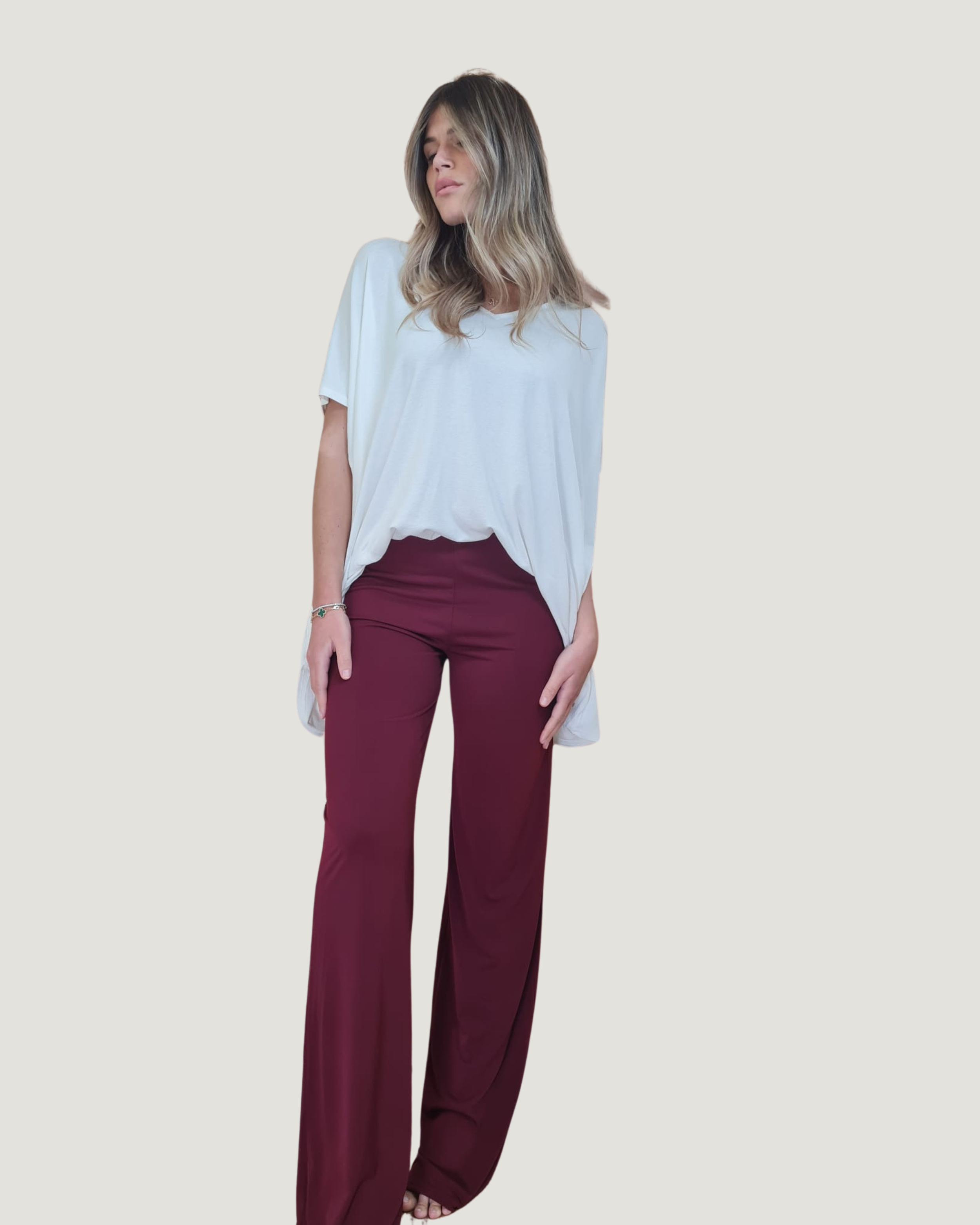 Pantalon Bordeaux