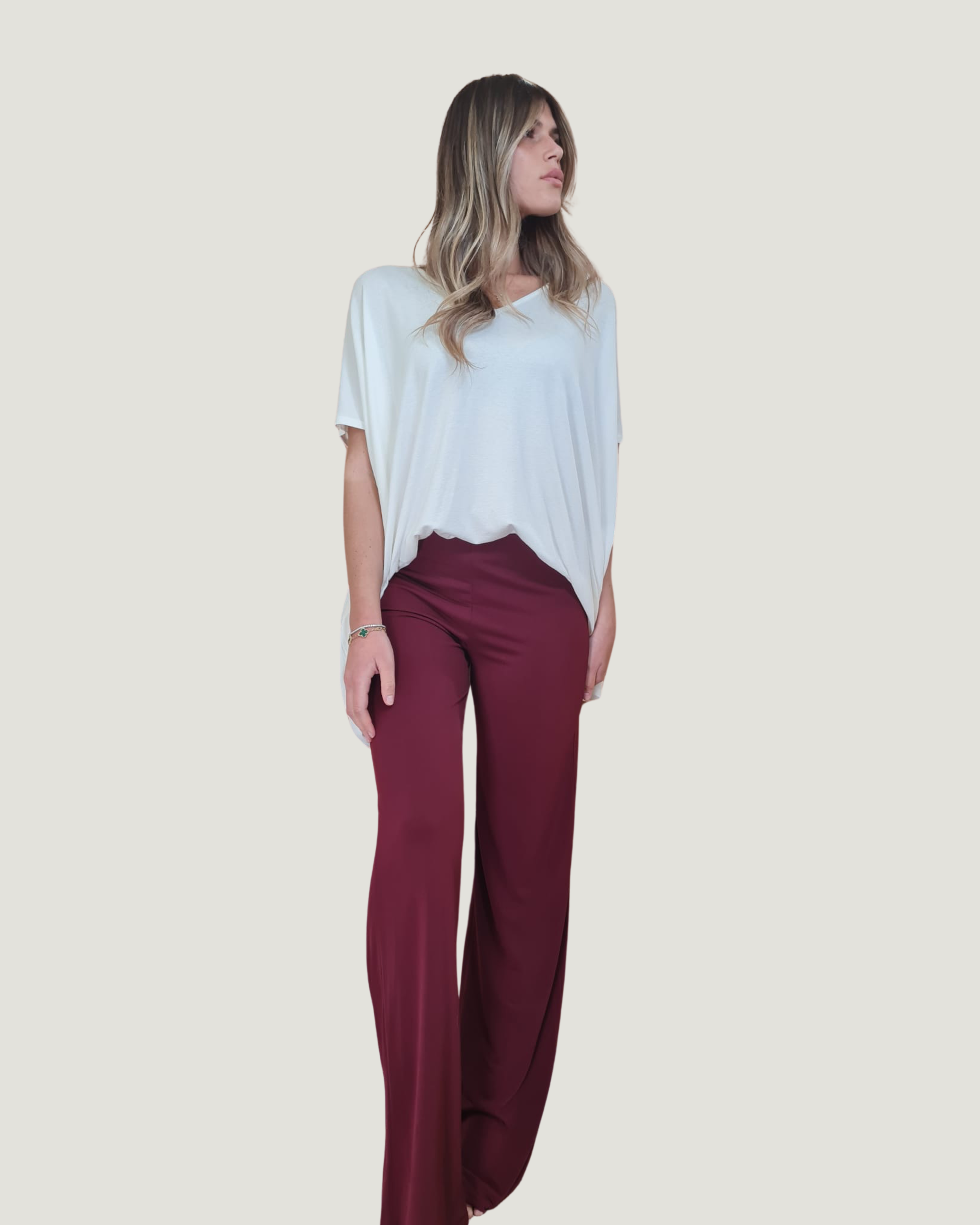 Pantalon Bordeaux