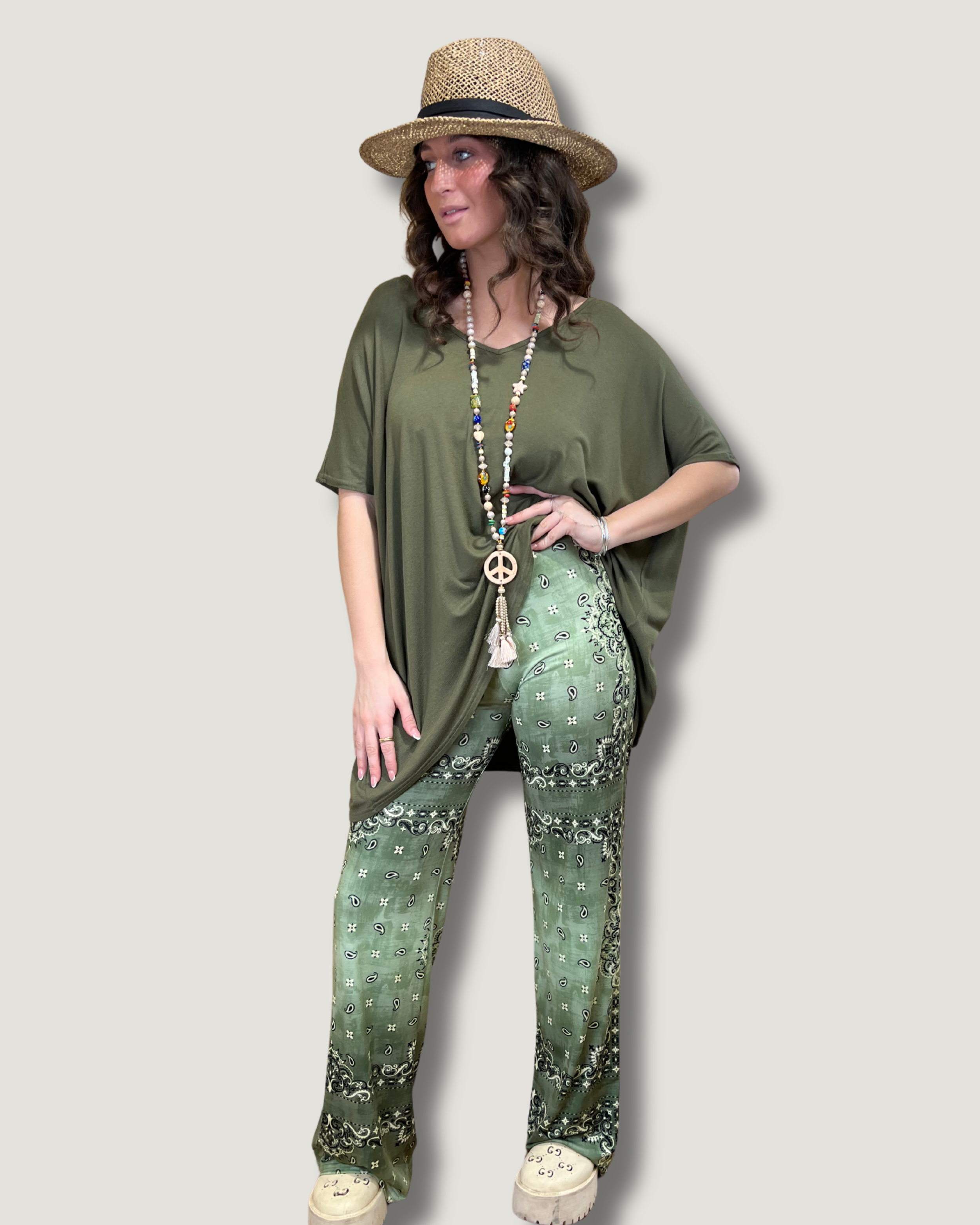 Pantalon Cashemire Vert