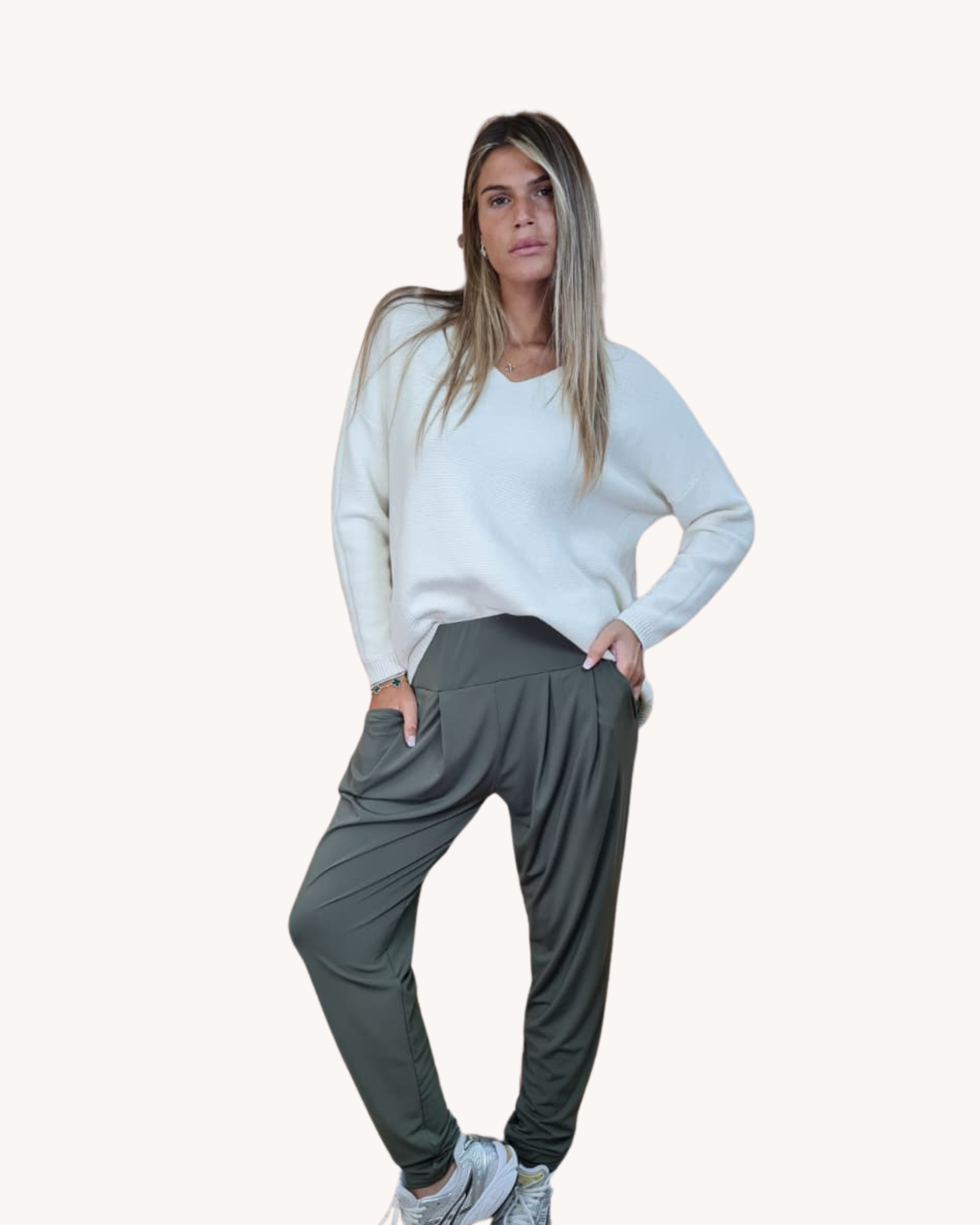 Pantalon Bage - Kaki